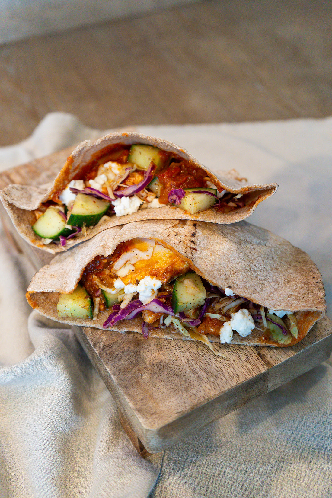 Handheld Shakshuka Pitas